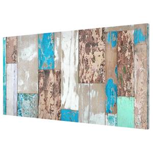 Magneetbord Maritime Planks staal/speciale vinylfolie - blauw