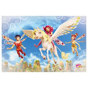 Magneetbord Mia and Me - Boven de Wolken staal/speciale vinylfolie - meerdere kleuren - 90 x 60 cm