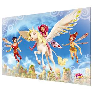 Magneetbord Mia and Me - Boven de Wolken staal/speciale vinylfolie - meerdere kleuren - 90 x 60 cm