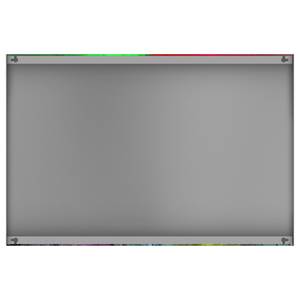 Tableau magnétique Mur bariolé Acier / Film vinyle - Multicolore - 60 x 40 cm