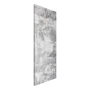Magneetbord Industrie Betonnen look staal/speciale vinylfolie - grijs - 37 x 78 cm