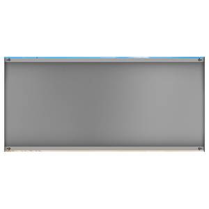Magneetbord Strand aan de Noordzee staal/speciale vinylfolie - blauw - 78 x 37 cm