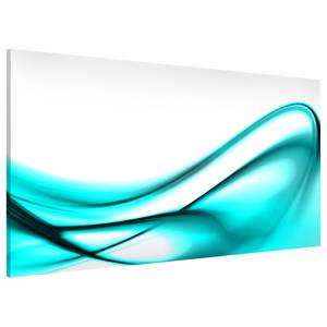 Magneetbord Turquoise Design staal/speciale vinylfolie - turquoise/wit