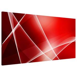 Tableau magnétique Red Heat Acier / Film vinyle - Rouge - 78 x 37 cm
