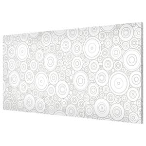 Magneetbord Sezession White Light staal/speciale vinylfolie - grijs/wit