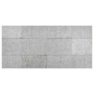 Magnettafel Beton Ziegeloptik Stahl / Vinyl-Spezialfolie - Grau - 78 x 37 cm