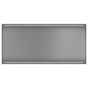 Magneetbord Colour staal/speciale vinylfolie - Grijs - 78 x 37 cm