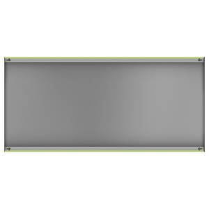 Magneetbord Colour staal/speciale vinylfolie - Lichtgroen - 78 x 37 cm
