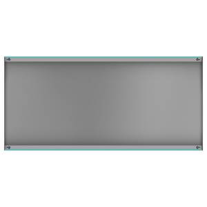 Magneetbord Colour staal/speciale vinylfolie - Turquoise - 78 x 37 cm