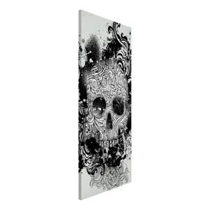 Magnettafel Skull Stahl / Vinyl-Spezialfolie - Schwarz / Weiß
