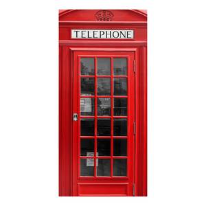 Magneetbord Telephone staal/speciale vinylfolie - rood