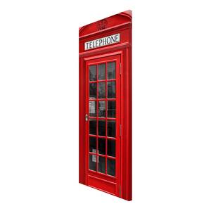Magneetbord Telephone staal/speciale vinylfolie - rood