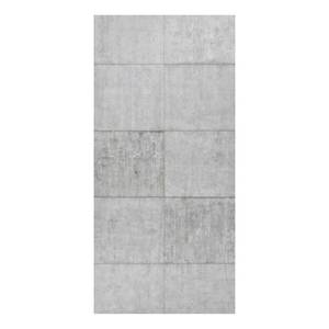 Magnettafel Beton Ziegeloptik Stahl / Vinyl-Spezialfolie - Grau - 37 x 78 cm