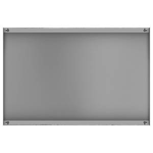 Magneetbord Beton Wereldkaart staal/speciale vinylfolie - grijs - 60 x 40 cm