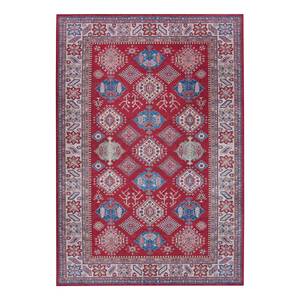 Tapis Bedri Kazak Polyester - Rouge / Multicolore - 200 x 290 cm