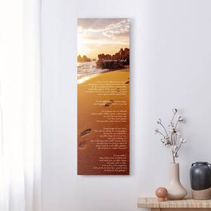 Wandbild Spuren im Sand Beige