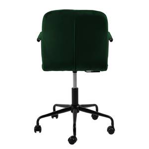 Chaise de bureau Velanne Velours / Fer - Velours Kemi: Vert foncé
