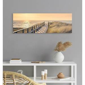 Wandbild Weg zum Strand Beige