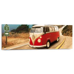 Wandbild VW Camper Rot