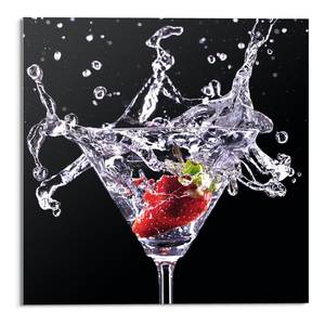 Glazen afbeelding Cocktail Splash I veiligheidsglas - zwart