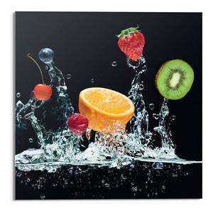 Tableau déco en verre Fruits II Verre de sécurité - Multicolore