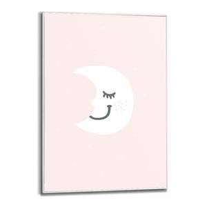 Gerahmtes Bild kleiner Mond Pink