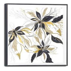 Afbeelding Gouden Bloesems canvas - goudkleurig