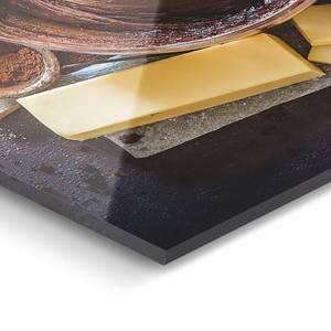 Glazen afbeelding Chocoladerecept veiligheidsglas - bruin
