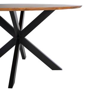 Table Gerde Acacia massif / Fer - Acacia / Anthracite