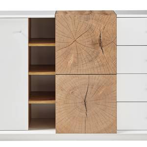 Dressoir Crecora II wit/eikenhouten look