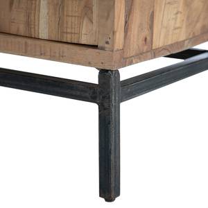 Étagère de bureau Domme Acacia massif / Fer - Acacia / Anthracite