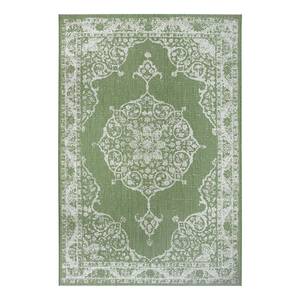 Tapis Jarrier Polypropylène - Vert / Beige - 80 x 150 cm