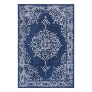 Vloerkleed Jarrier polypropeen - Crèmekleurig/blauw - 160 x 230 cm