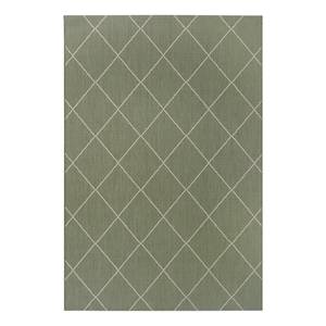 Vloerkleed Audrieu I polypropeen - Groen/beige - 200 x 290 cm