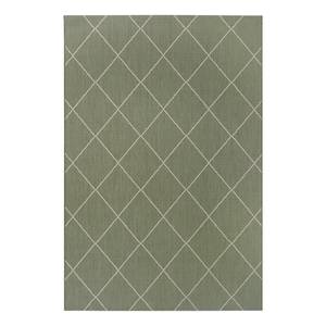 Vloerkleed Audrieu I polypropeen - Groen/beige - 120 x 170 cm