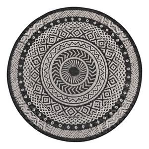 Teppich Hauville Polypropylen - Schwarz / Creme - Durchmesser: 120 cm