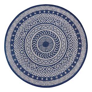 Teppich Hauville Polypropylen - Creme / Blau - Durchmesser: 160 cm