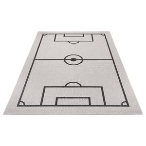 Teppich Fußballfeld II Polypropylen - Creme - 80 x 150 cm