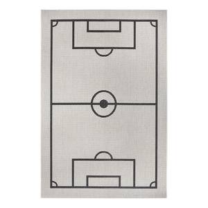 Teppich Fußballfeld II Polypropylen - Creme - 160 x 230 cm