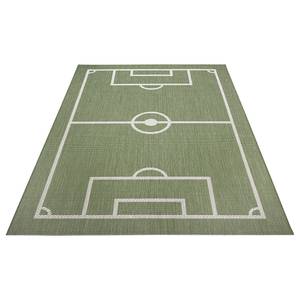 Teppich Fußballfeld II Polypropylen - Grün - 80 x 150 cm