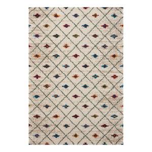 Tapis épais Jovina Polypropylène - Crème / Multicolore - 160 x 230 cm