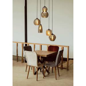 Hanglamp Quinto V rookglas/staal - 5 lichtbronnen