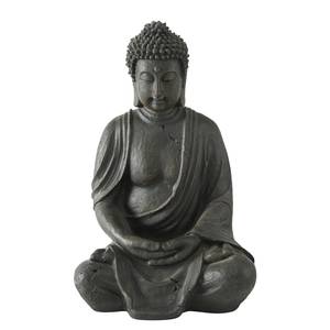 Dekofigur Buddha Kunstharz - Braun