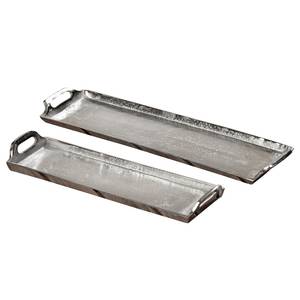 Tablett Bath (2-teilig) Aluminium - Silber
