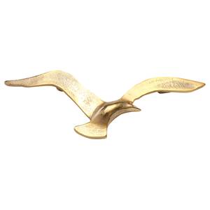 Muurdecoratie Birdy (2-delig) aluminium - goudkleurig