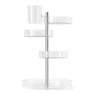 Pirouette de salle de bain Matière plastique  - Transparent / Nickel