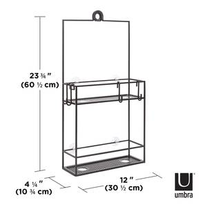 Duschregal Cubiko Eisen - Schwarz