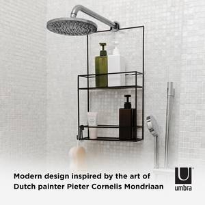 Etagère de douche Cubiko Fer - Noir