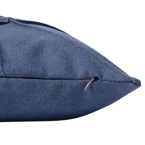 Housse de coussin Washed Coton / Polyester - Bleu marine