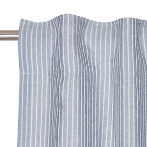 Fertiggardine Pin Stripe Polyester - Marineblau